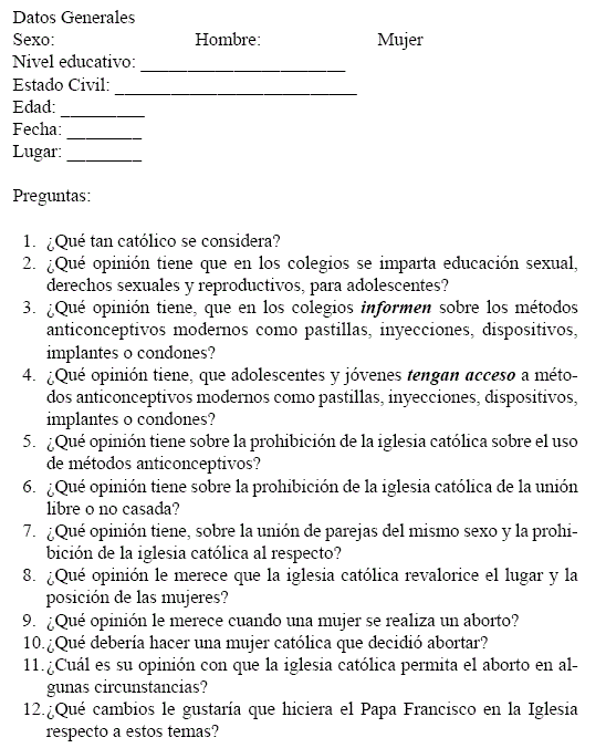 Encuesta de opinión católica sobre el aborto Encuesta de opinión católica sobre el aborto